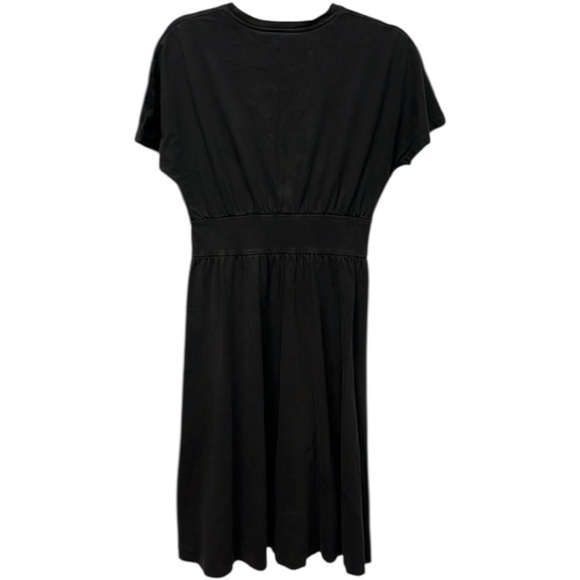 3/$15 Everlane dress midi faded black organic cotton stretch knit size small - Picture 3 of 5